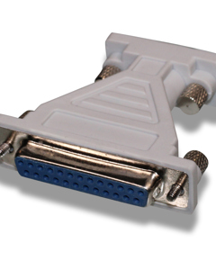 SUB-D-9-connector 9-poles onto 25-poles